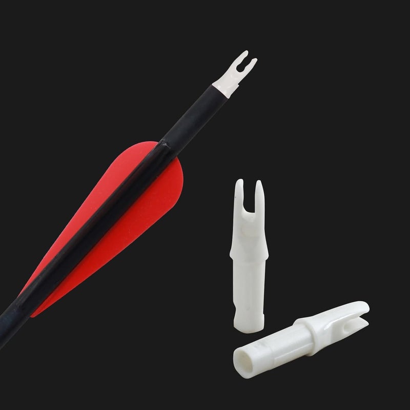 SOPOGER 50 Packs Archery Arrows Nocks - Arrow Inserts for Carbon Arrows .244/6.20mm Plastic Arrow Nocks for DIY Hunting Shooting - Image 3